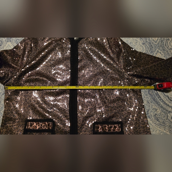 Chico's Sequined Open Blazer-Size 3 - Picture 7 of 7